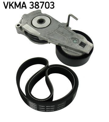 Kit de courroie d'accessoire (Courroie d’alternateur) SKF VKMA 38703
